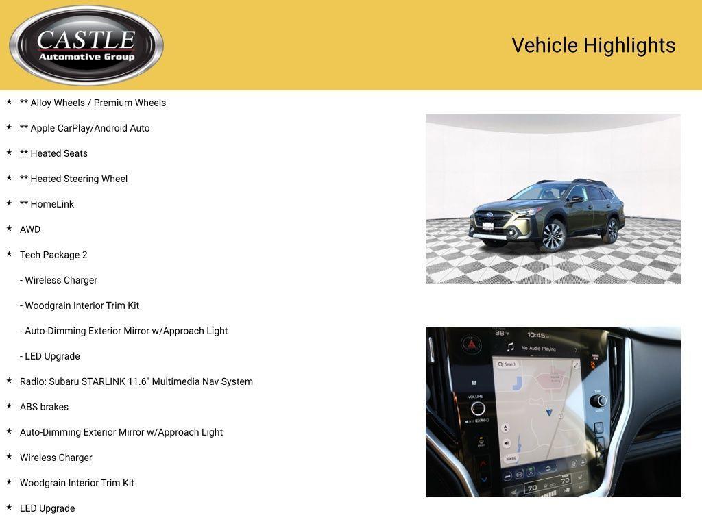 used 2025 Subaru Outback car, priced at $35,671