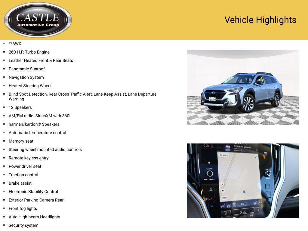 used 2025 Subaru Outback car, priced at $37,171