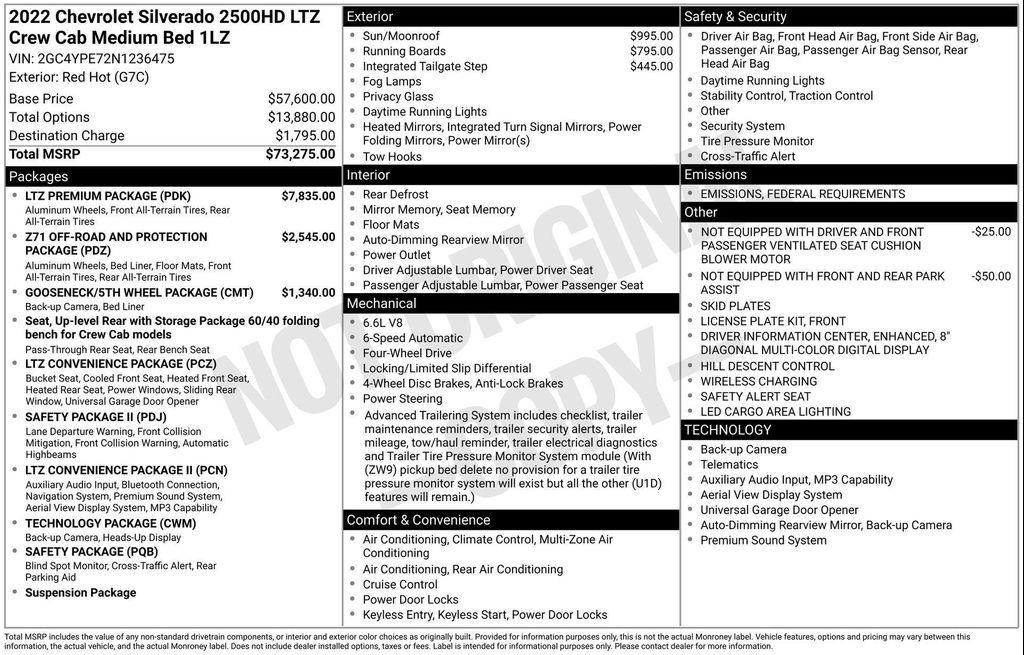 used 2022 Chevrolet Silverado 2500 car, priced at $56,413