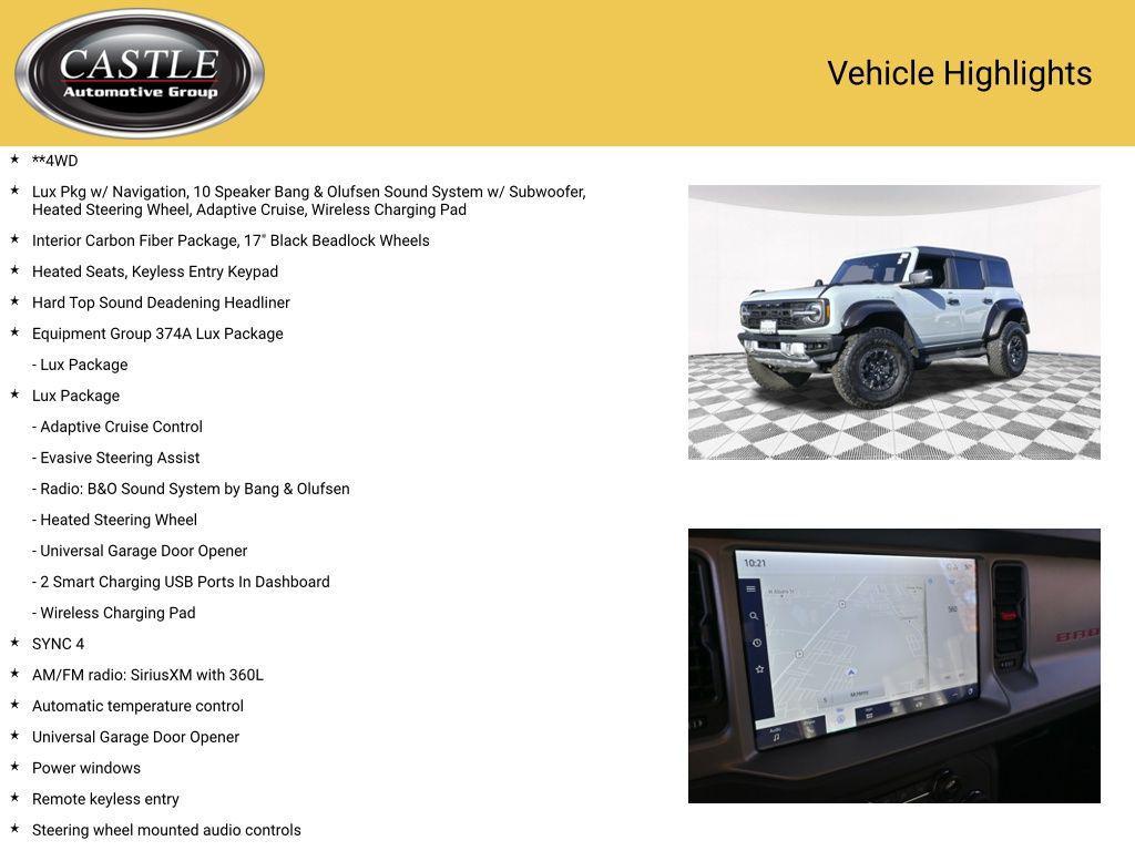 used 2023 Ford Bronco car, priced at $67,897