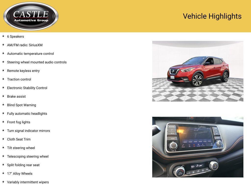 used 2019 Nissan Kicks car, priced at $14,625