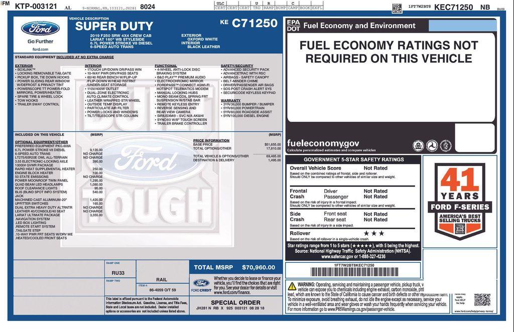 used 2019 Ford F-250 car, priced at $43,225