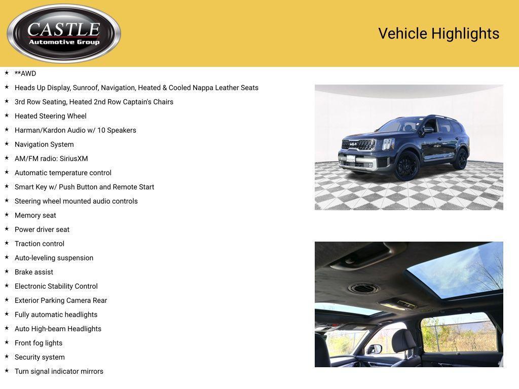 used 2023 Kia Telluride car, priced at $38,495