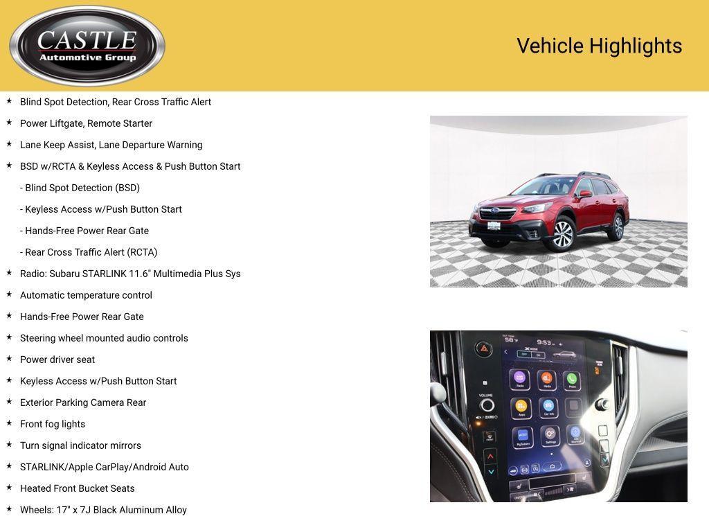 used 2021 Subaru Outback car, priced at $20,571
