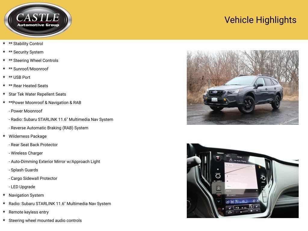 used 2025 Subaru Outback car, priced at $37,140