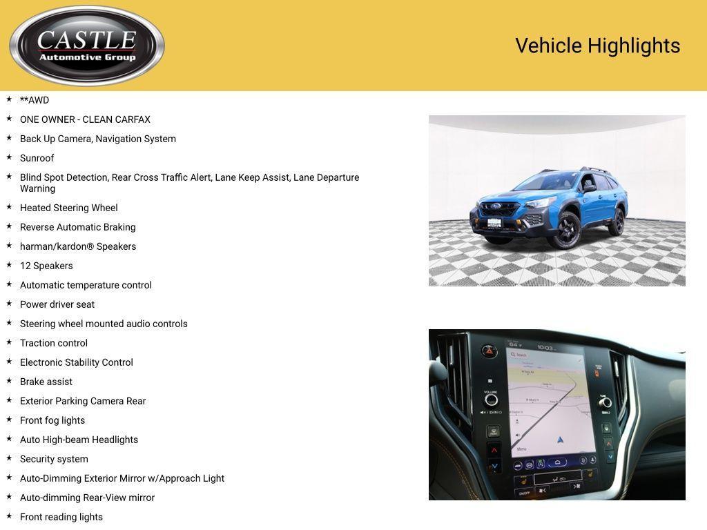 used 2025 Subaru Outback car, priced at $37,871