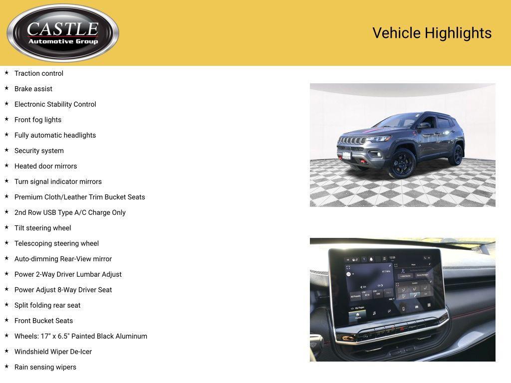 used 2023 Jeep Compass car, priced at $23,195