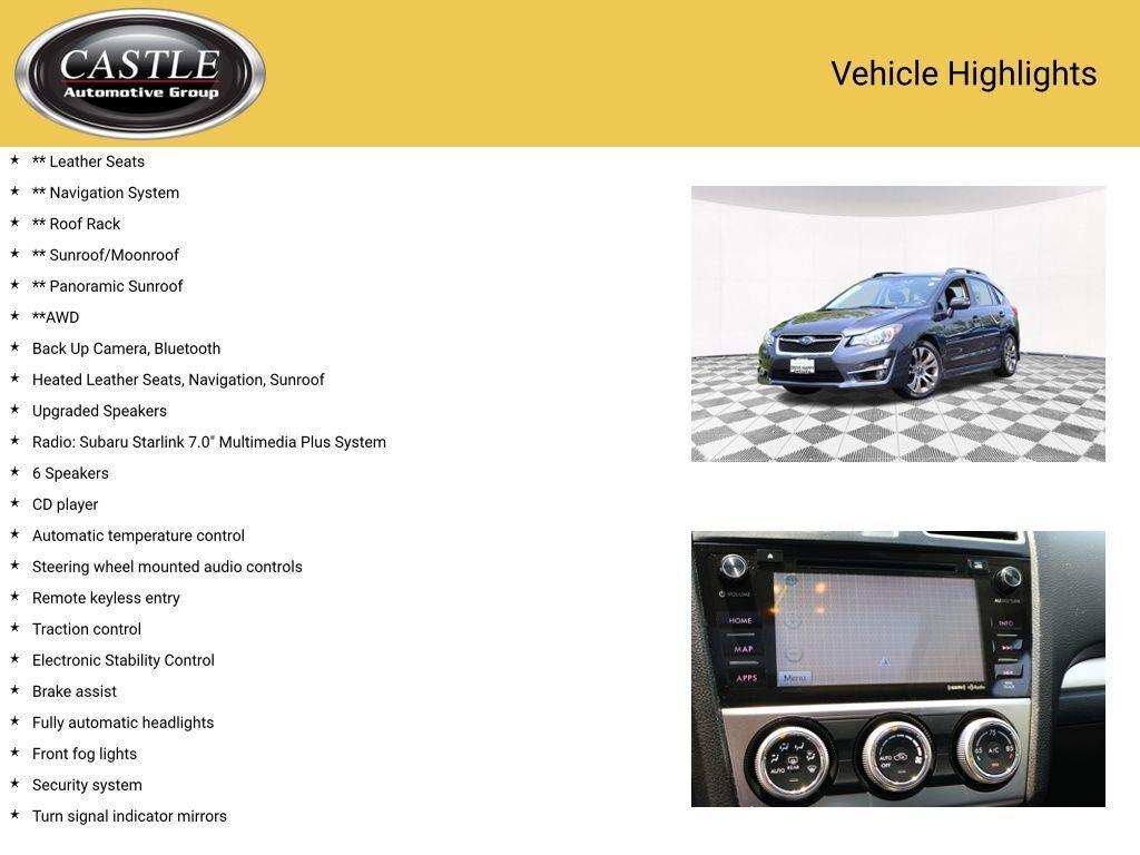 used 2016 Subaru Impreza car, priced at $10,771