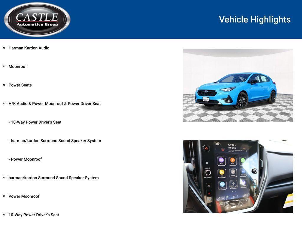 new 2025 Subaru Impreza car, priced at $30,885