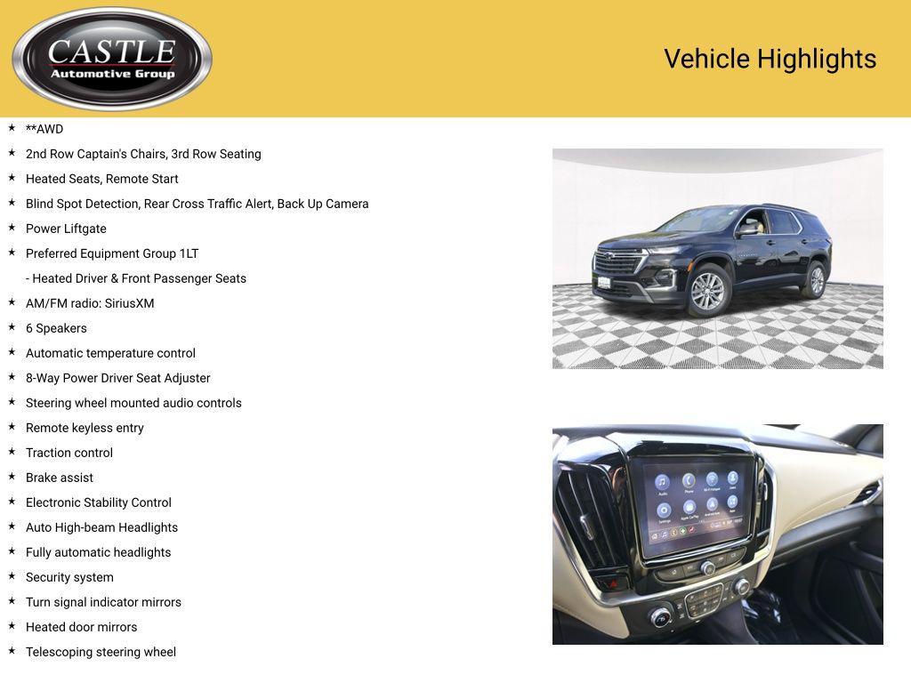 used 2023 Chevrolet Traverse car, priced at $32,491