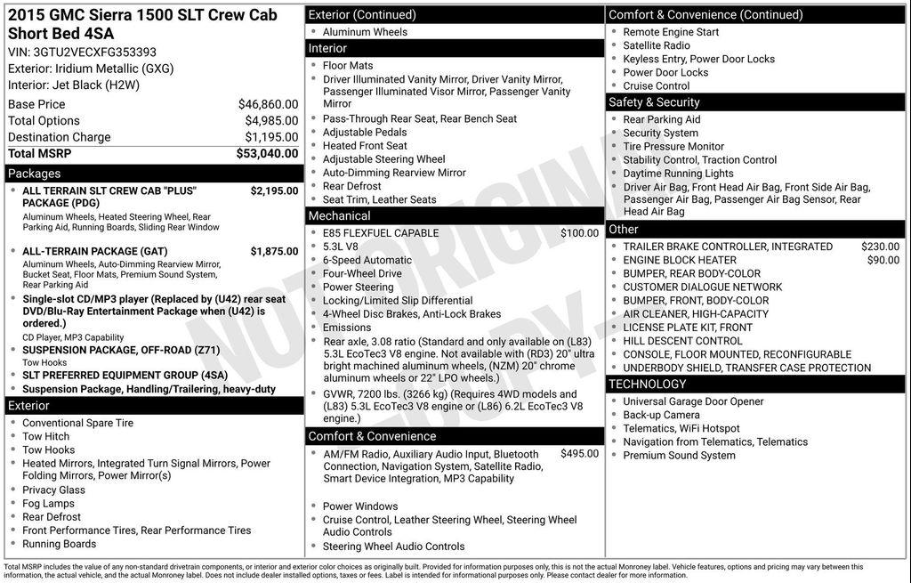 used 2015 GMC Sierra 1500 car, priced at $17,448