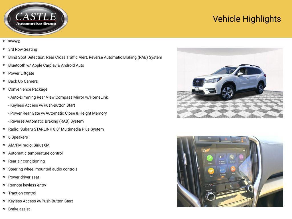 used 2022 Subaru Ascent car, priced at $21,997