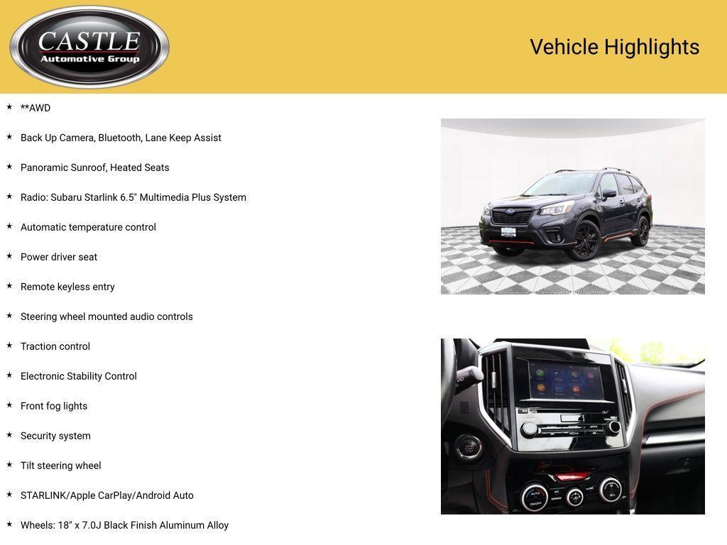used 2019 Subaru Forester car, priced at $22,571