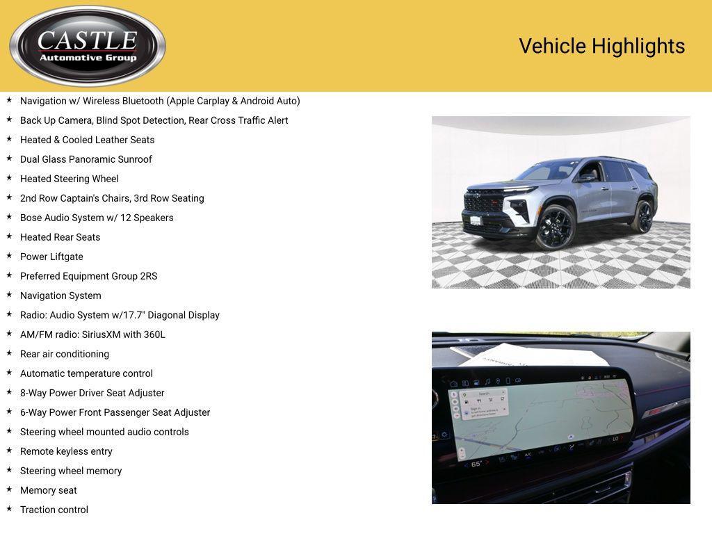 used 2025 Chevrolet Traverse car, priced at $51,200