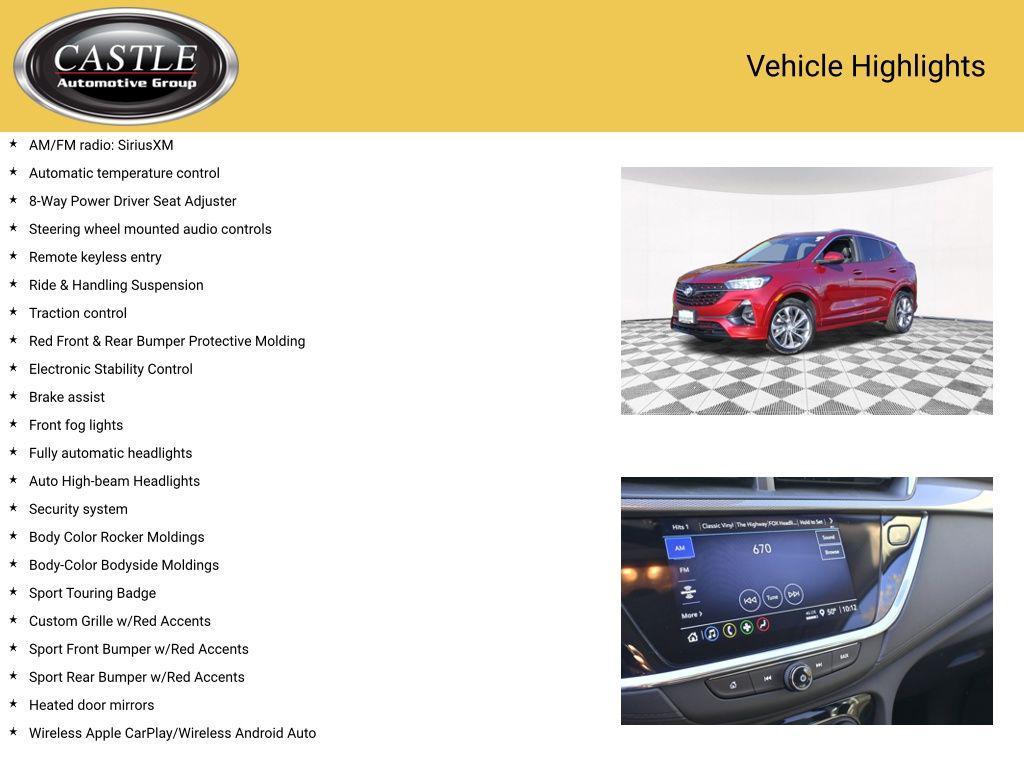 used 2023 Buick Encore GX car, priced at $22,651