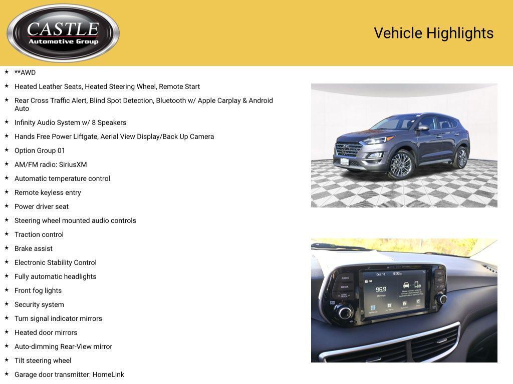 used 2021 Hyundai Tucson car, priced at $19,977