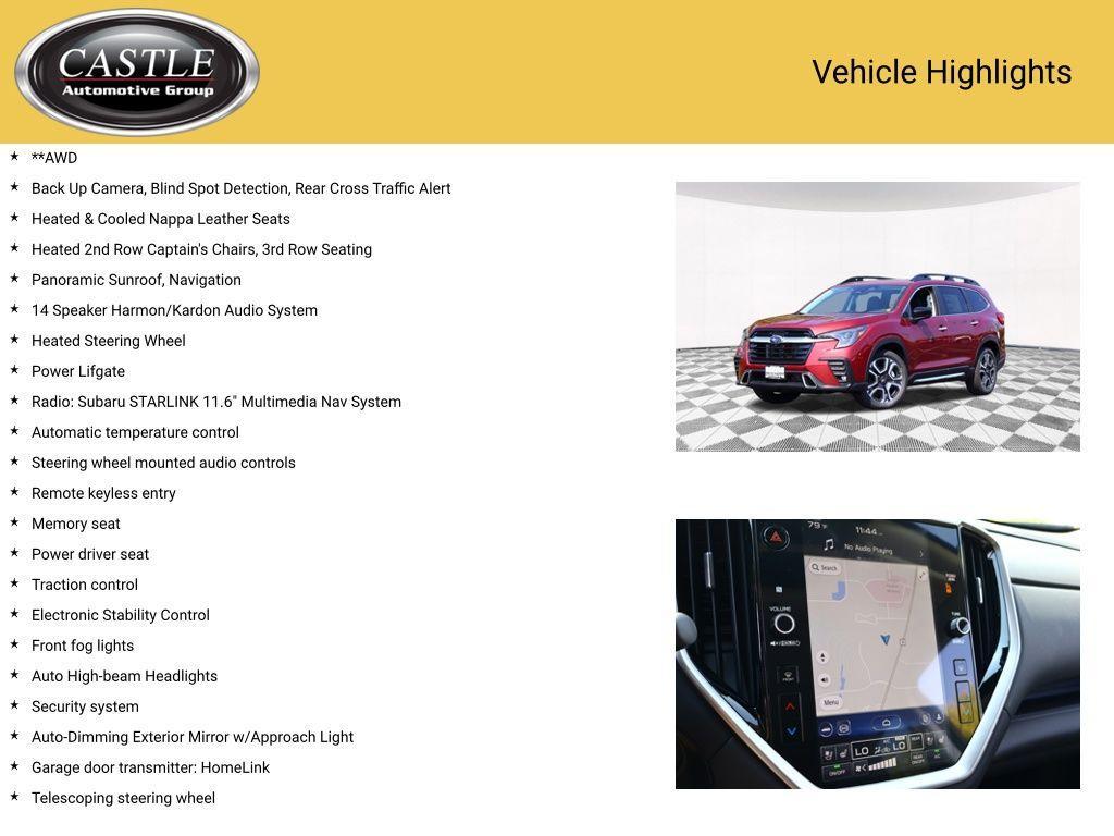 used 2024 Subaru Ascent car, priced at $45,971