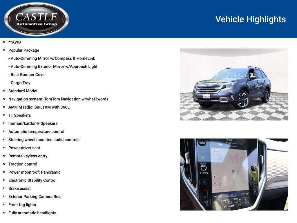 new 2025 Subaru Forester Hybrid car, priced at $39,021
