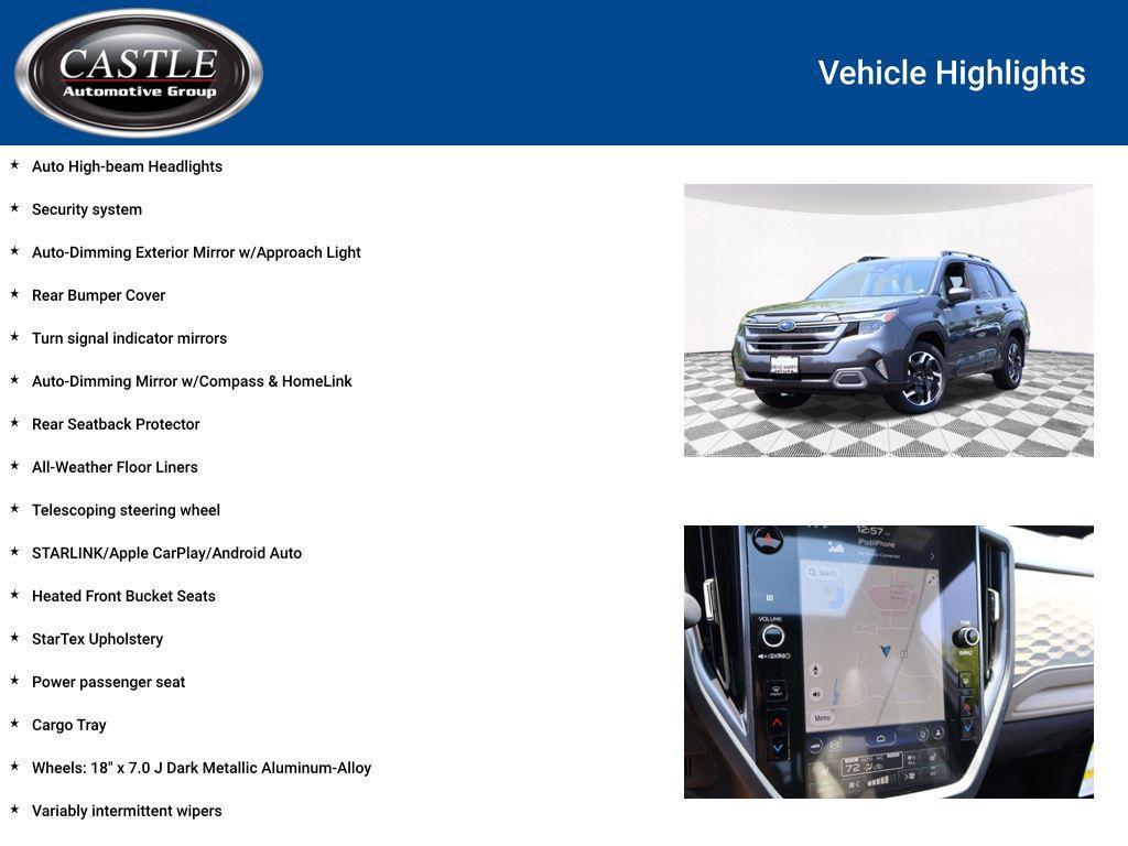 new 2025 Subaru Forester Hybrid car, priced at $39,021