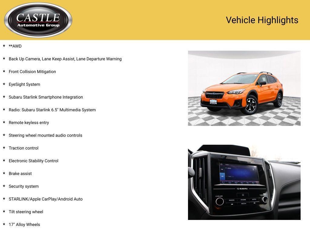 used 2019 Subaru Crosstrek car, priced at $19,971