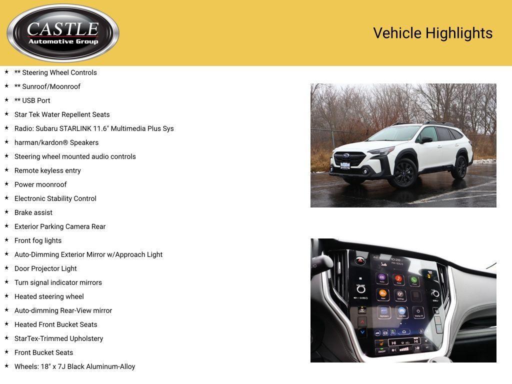 used 2025 Subaru Outback car, priced at $35,969