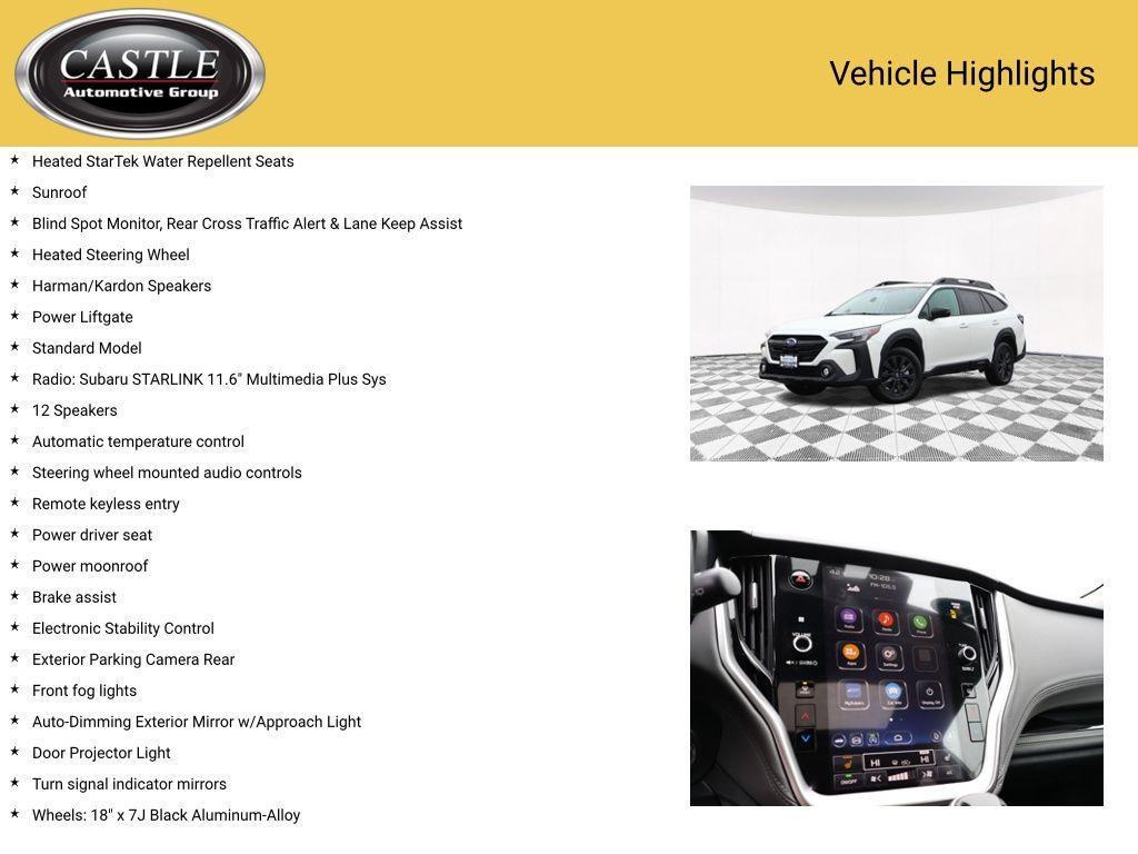 used 2025 Subaru Outback car, priced at $34,471