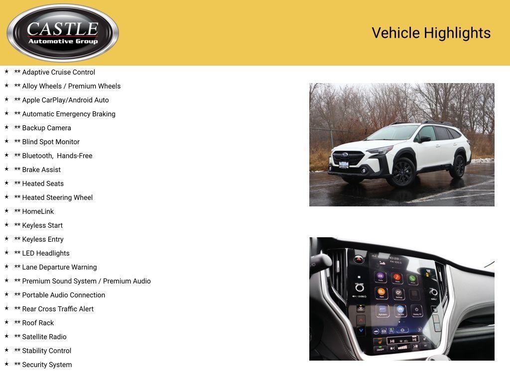 used 2025 Subaru Outback car, priced at $35,969