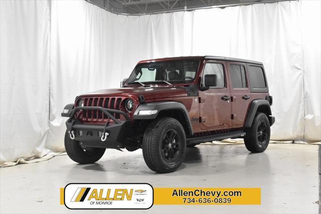 used 2021 Jeep Wrangler Unlimited car, priced at $25,470