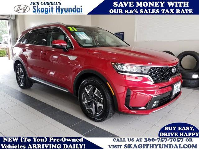 used 2021 Kia Sorento Hybrid car, priced at $20,749