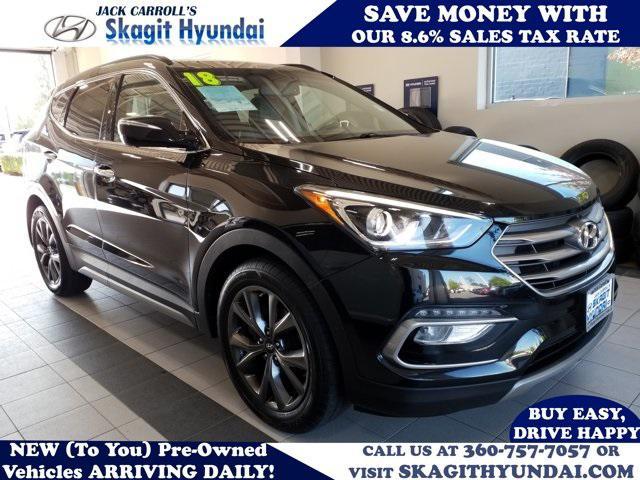 used 2018 Hyundai Santa Fe Sport car, priced at $14,573