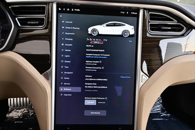 used 2015 Tesla Model S car, priced at $19,995