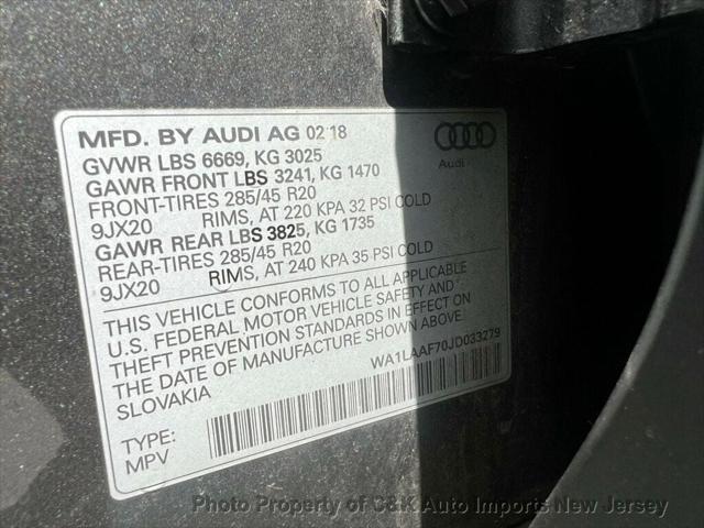 used 2018 Audi Q7 car, priced at $17,745