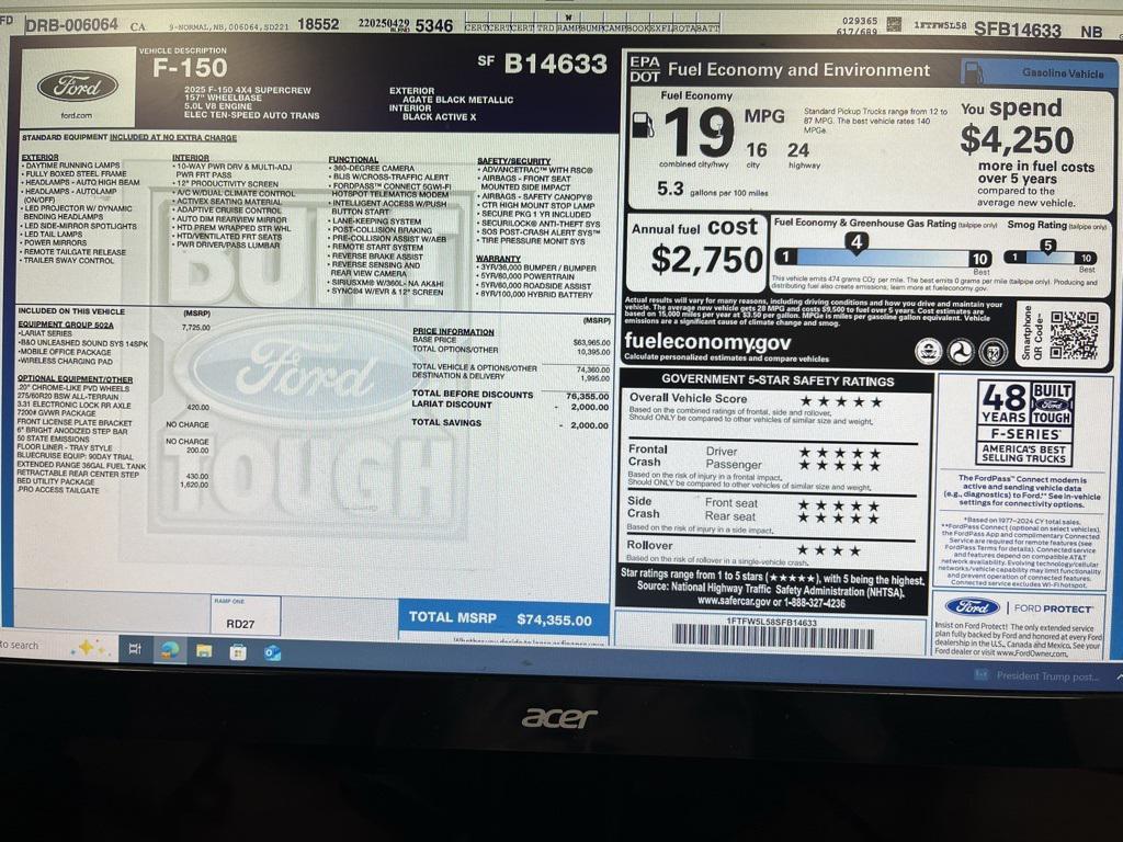 used 2019 Ford Escape car, priced at $14,251