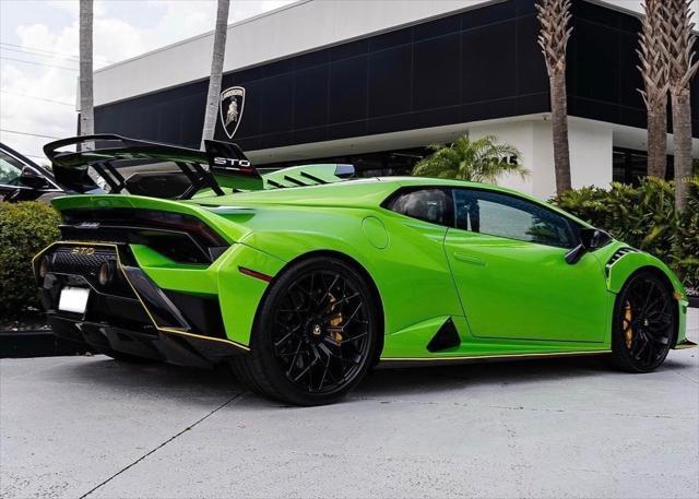 used 2021 Lamborghini Huracan STO car, priced at $390,000