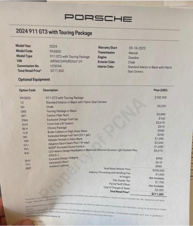 used 2024 Porsche 911 car
