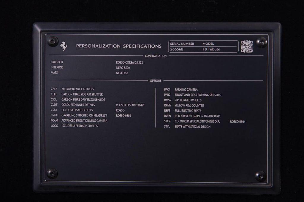 used 2021 Ferrari F8 Tributo car, priced at $389,900