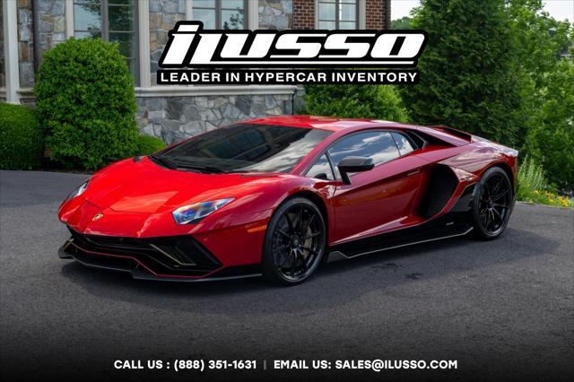 used 2022 Lamborghini Aventador SVJ car, priced at $749,000