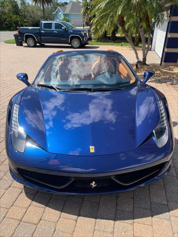 used 2015 Ferrari 458 Spider car, priced at $296,000