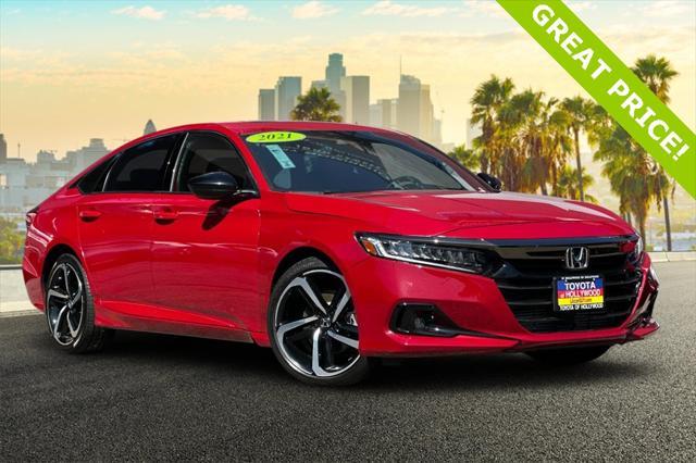 used 2021 Honda Accord car, priced at $23,985