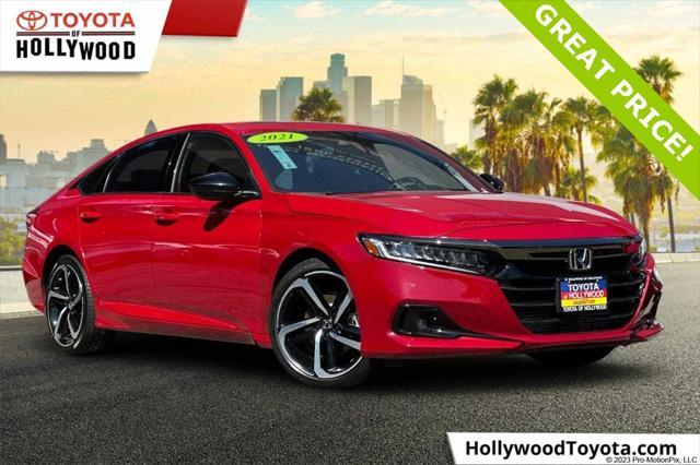 used 2021 Honda Accord car, priced at $23,985