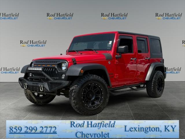 used 2018 Jeep Wrangler JK Unlimited car, priced at $19,044