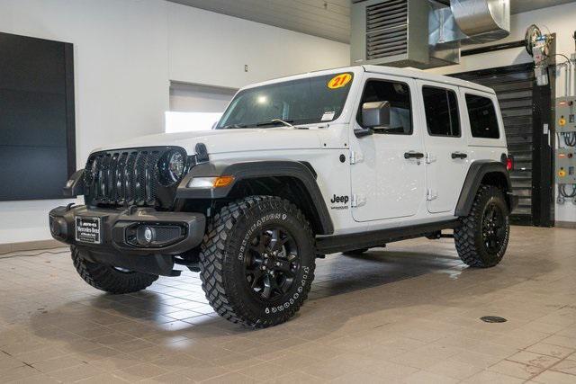 used 2021 Jeep Wrangler car, priced at $31,610