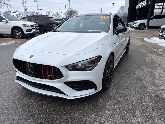 used 2022 Mercedes-Benz AMG CLA 35 car, priced at $39,865