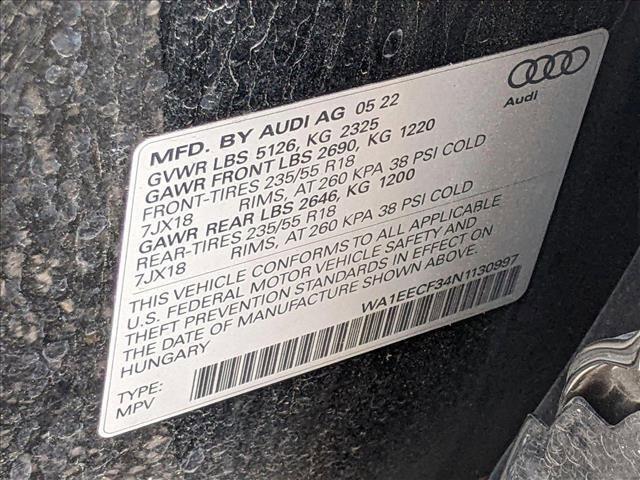 used 2022 Audi Q3 car, priced at $31,470