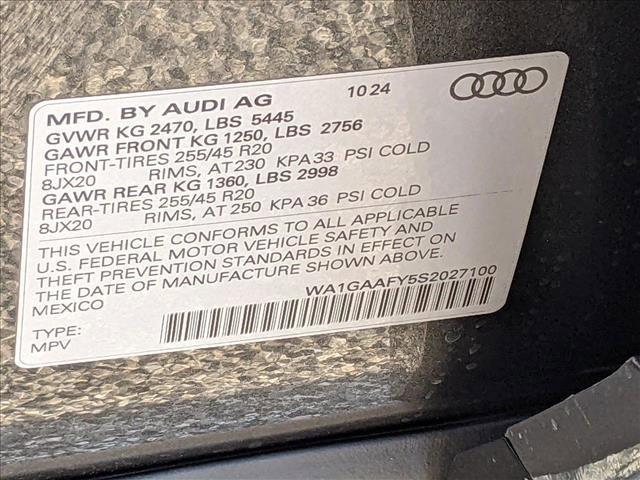 new 2025 Audi Q5 car, priced at $52,150