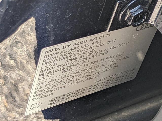 new 2025 Audi Q7 car, priced at $69,468