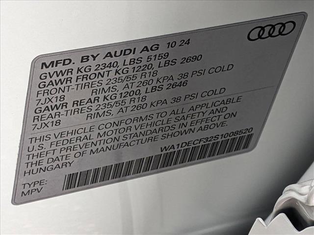 new 2025 Audi Q3 car, priced at $42,810