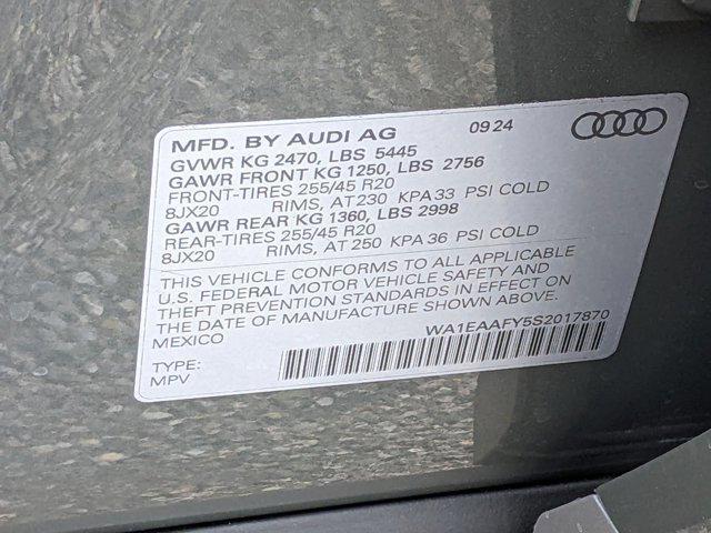 new 2025 Audi Q5 car, priced at $56,675