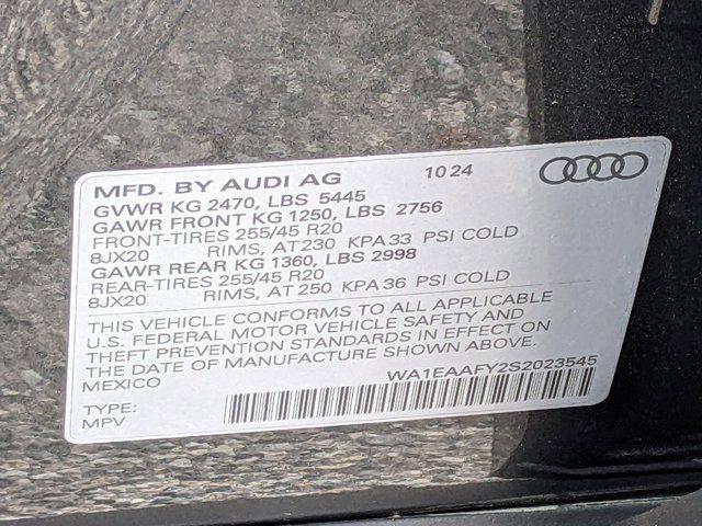 new 2025 Audi Q5 car, priced at $58,700