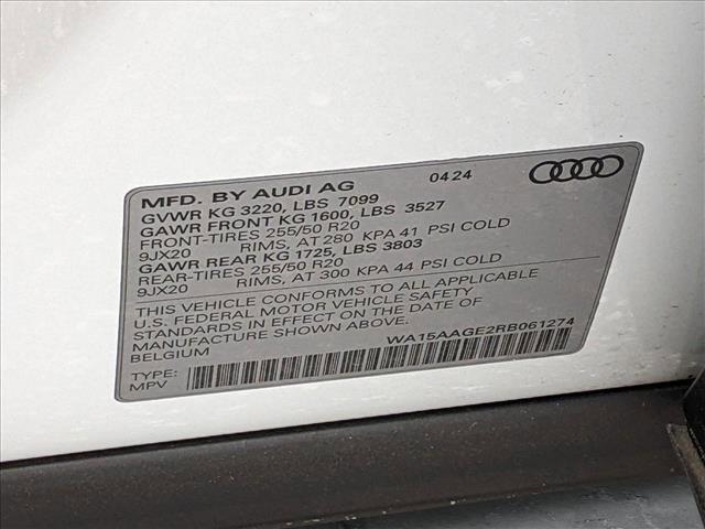 used 2024 Audi Q8 e-tron car, priced at $50,580